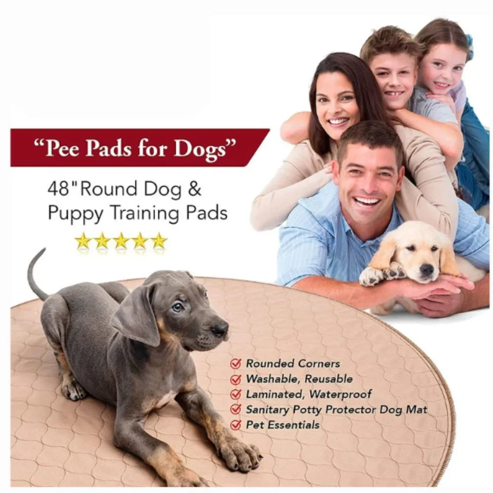 Washable Whelping Dog Pee Pads - Waterproof and Reusable Potty Training, 48 Inch